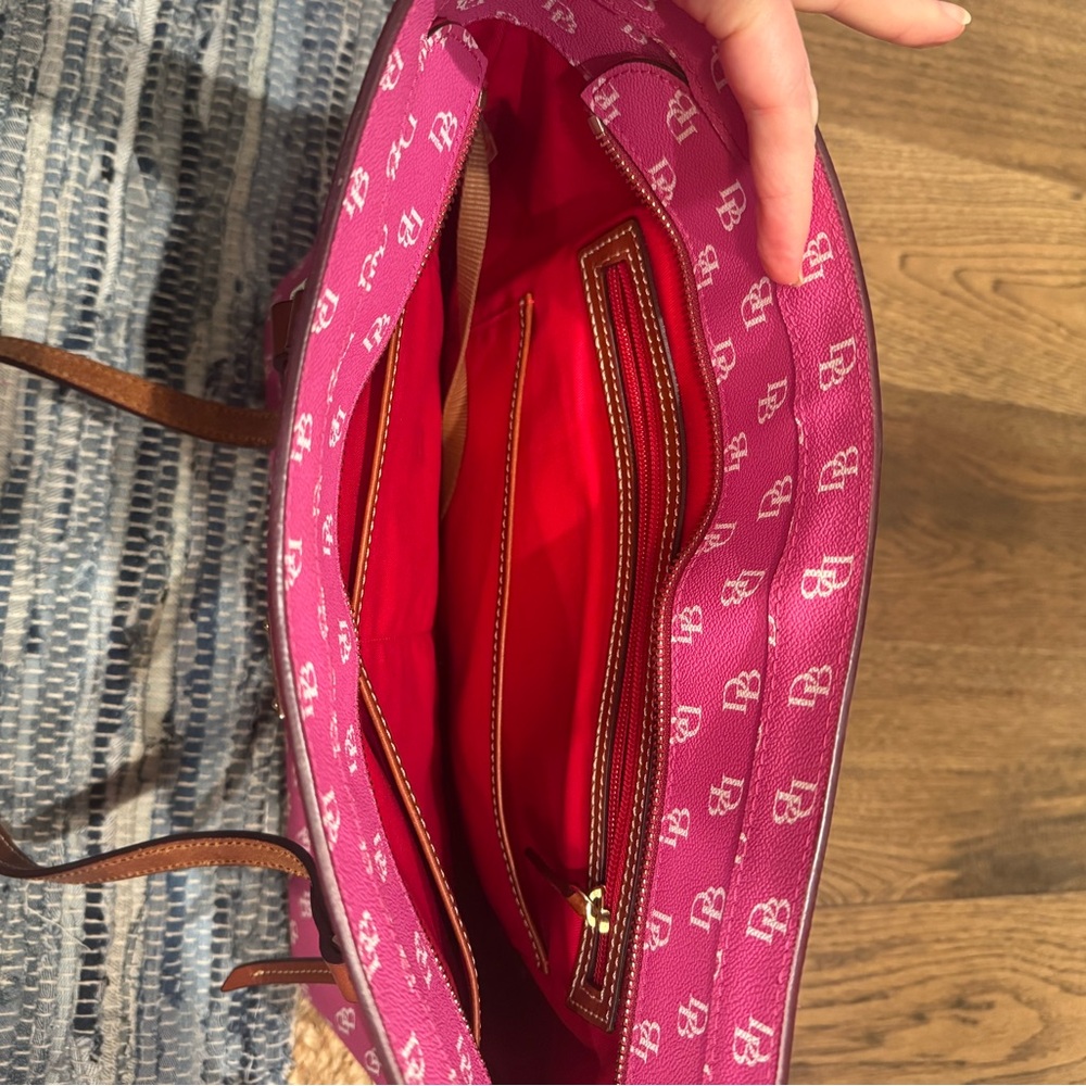 Dooney & Bourke Pink Monogram Tote - Picture 2 of 3